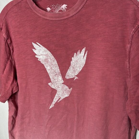 American Eagle Soft Slub Dip Dye Graphic T-shirt. Size Small. - Picture 2 of 6